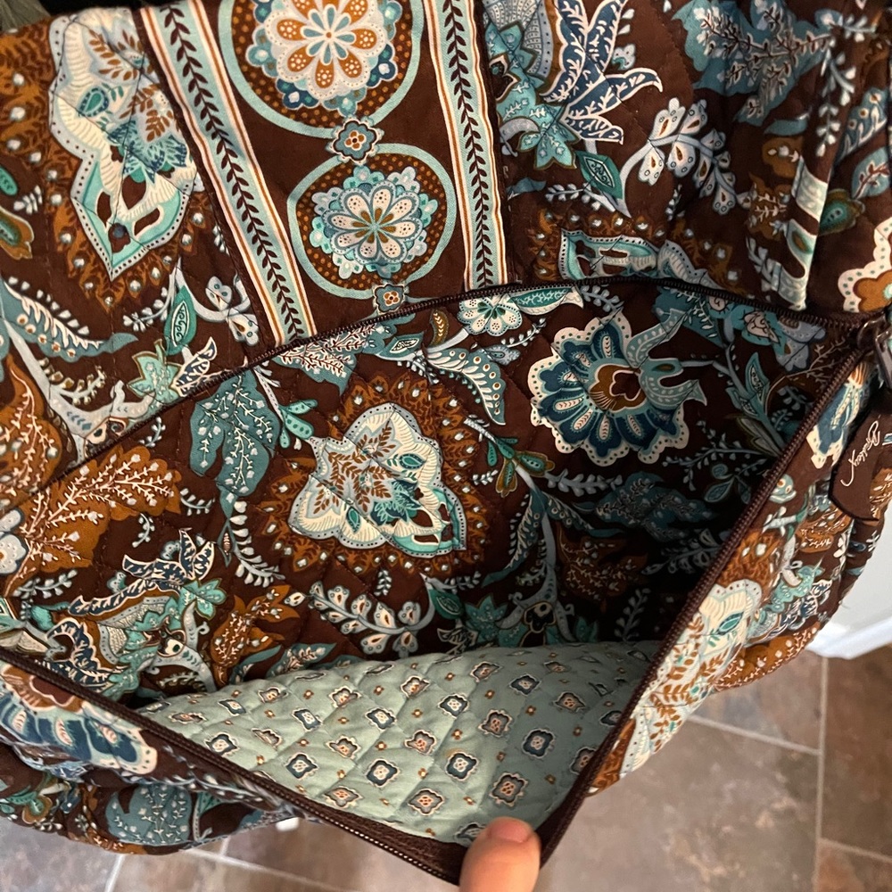 Vera Bradley Java Blue Pattern Messenger Bag - image 5